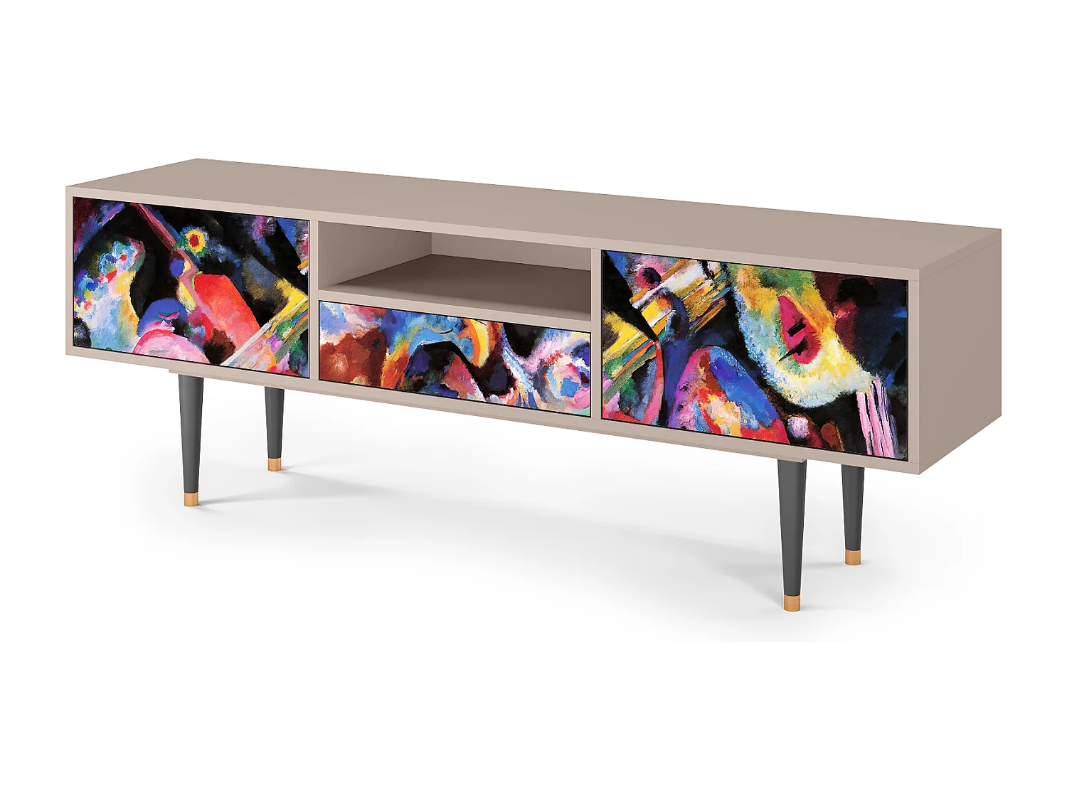 TV-meubel - 170х59х41 cm - T6 - Davos Winter, Latte