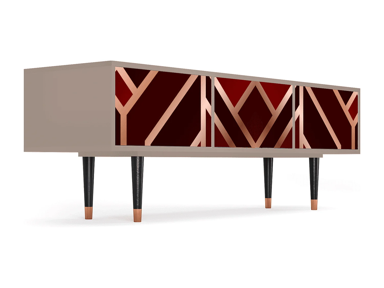 TV-meubel - 170х59х48 cm - T4 - Velvet 1920's, Latte