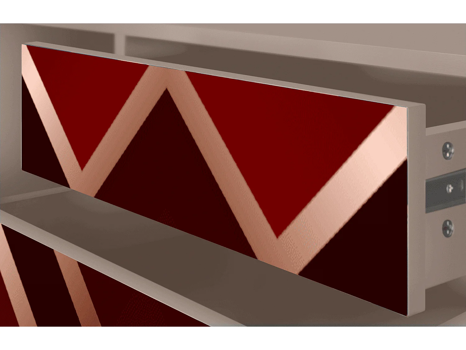 TV-meubel - 170х59х48 cm - T4 - Velvet 1920's, Latte