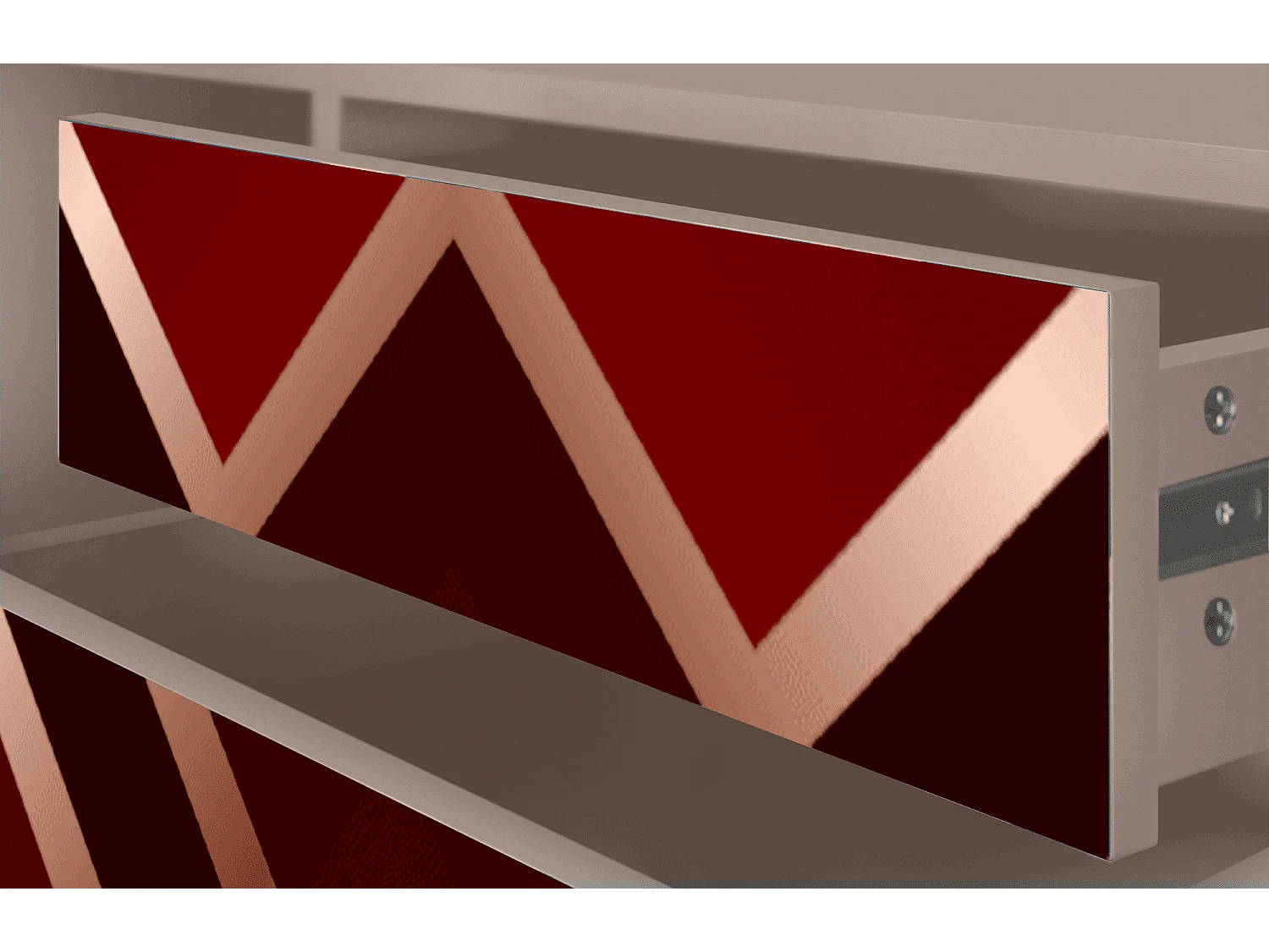 TV-meubel - 170х59х48 cm - T4 - Velvet 1920's, Latte