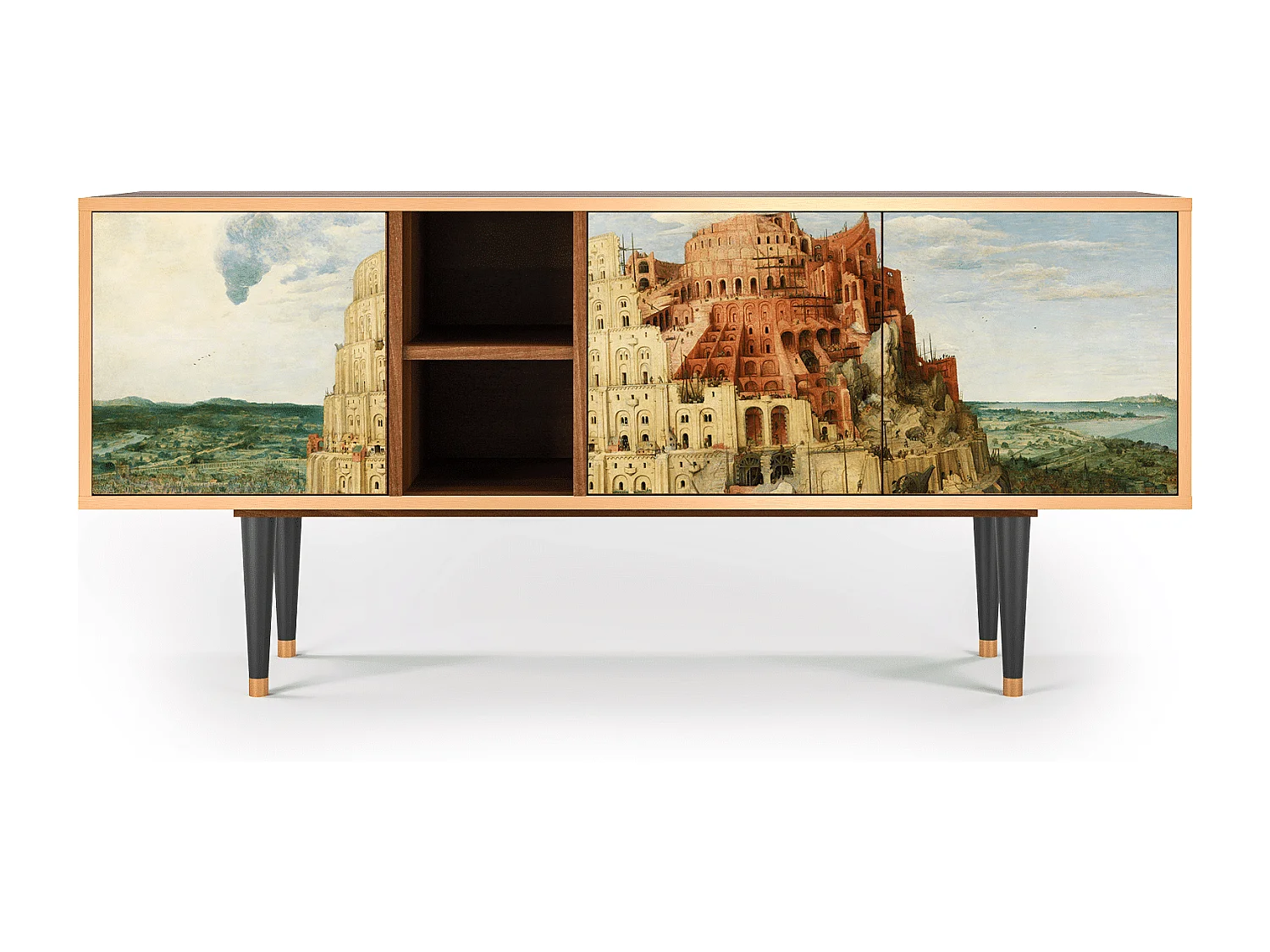 TV-Möbel - 150х69х41 cm - T5 - Elder The Tower, Walnuss