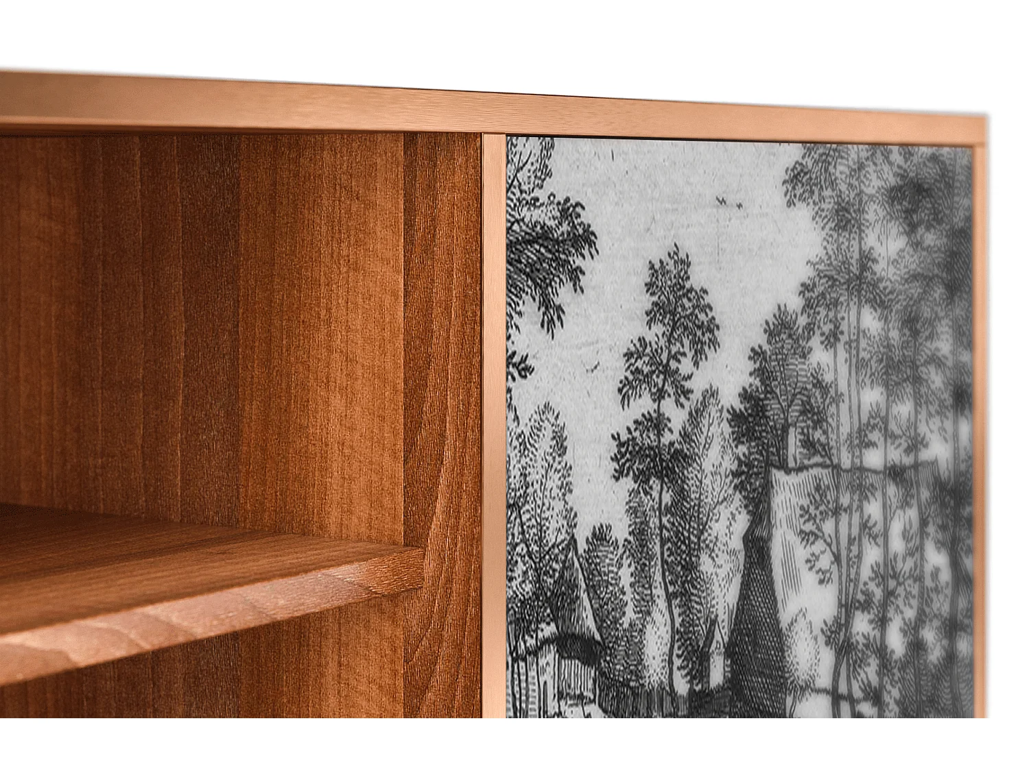 Meuble TV - 170х69х48 cm - T2 - Village Road, Noyer