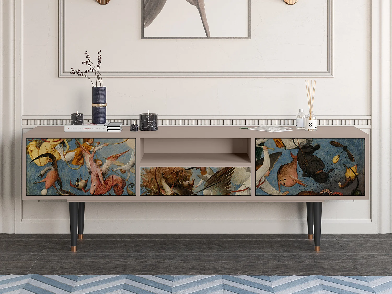 TV-Möbel - 170х59х41 cm - T6 - The Fall, Latte