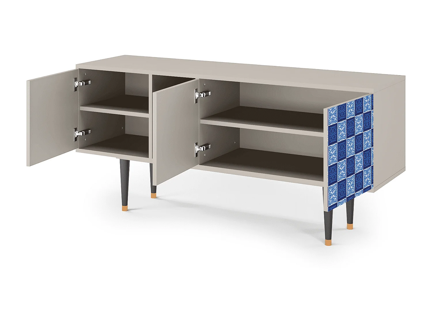 Mueble de TV - 150х69х41 cm - T5 - Light Path, Areia