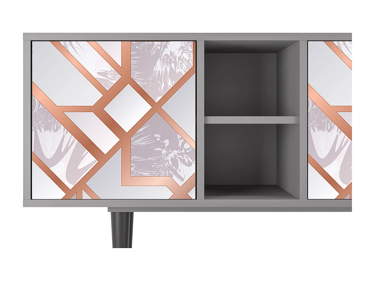 Meuble TV - 150х69х41 cm - T5 - Pastel Fairytale, Gris