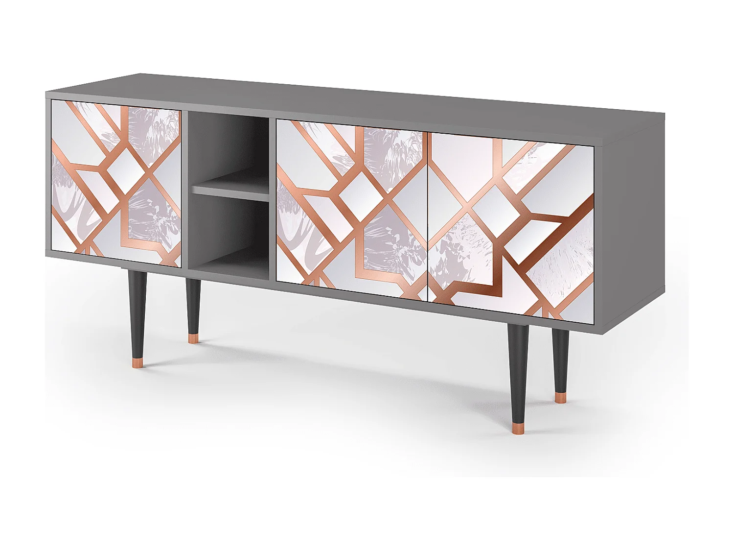 TV-meubel - 150х69х41 cm - T5 - Pastel Fairytale, Grijs