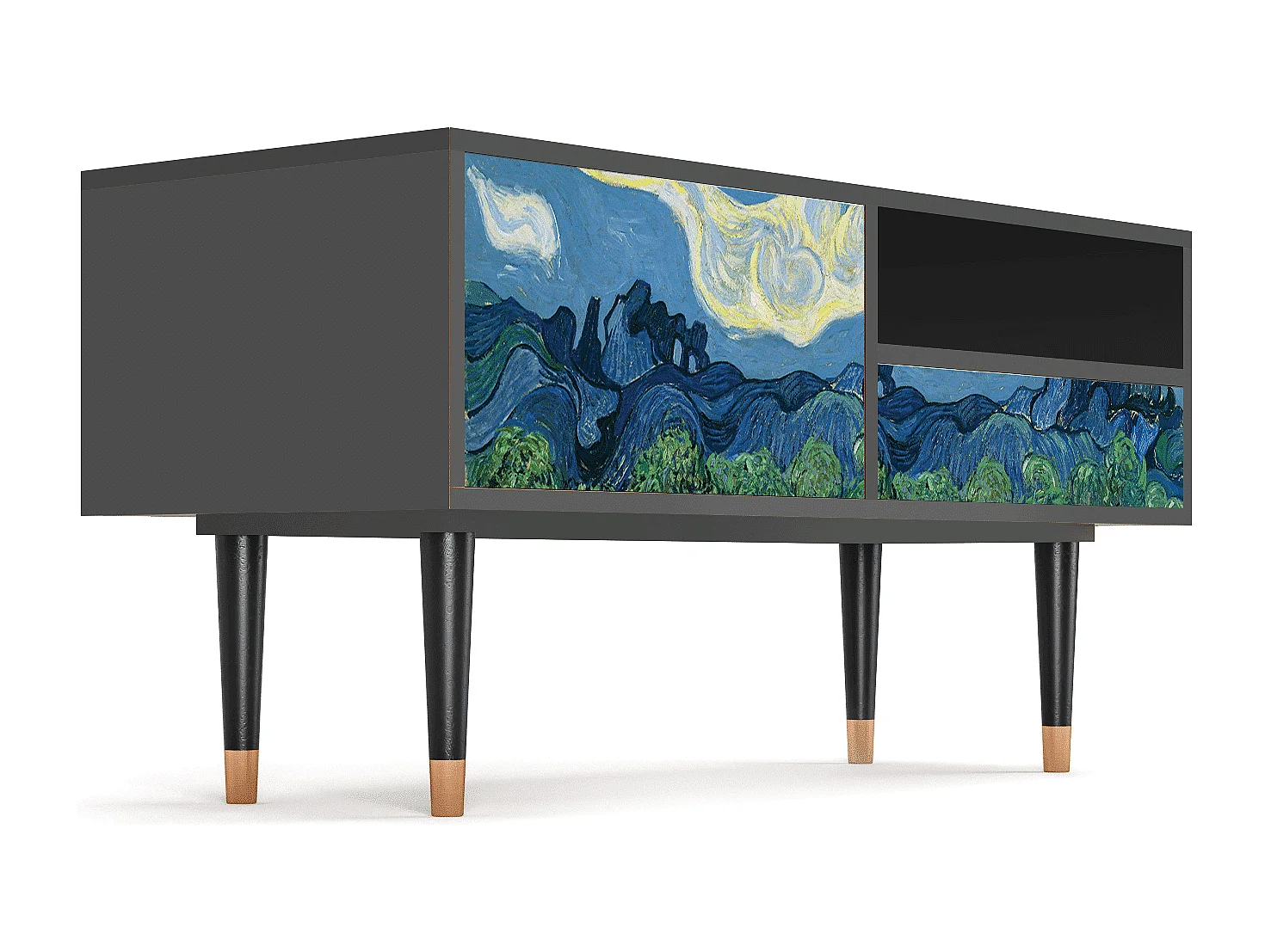 Mueble de TV - 115х59х48 cm - T3 - The Oil Trees, Antracite