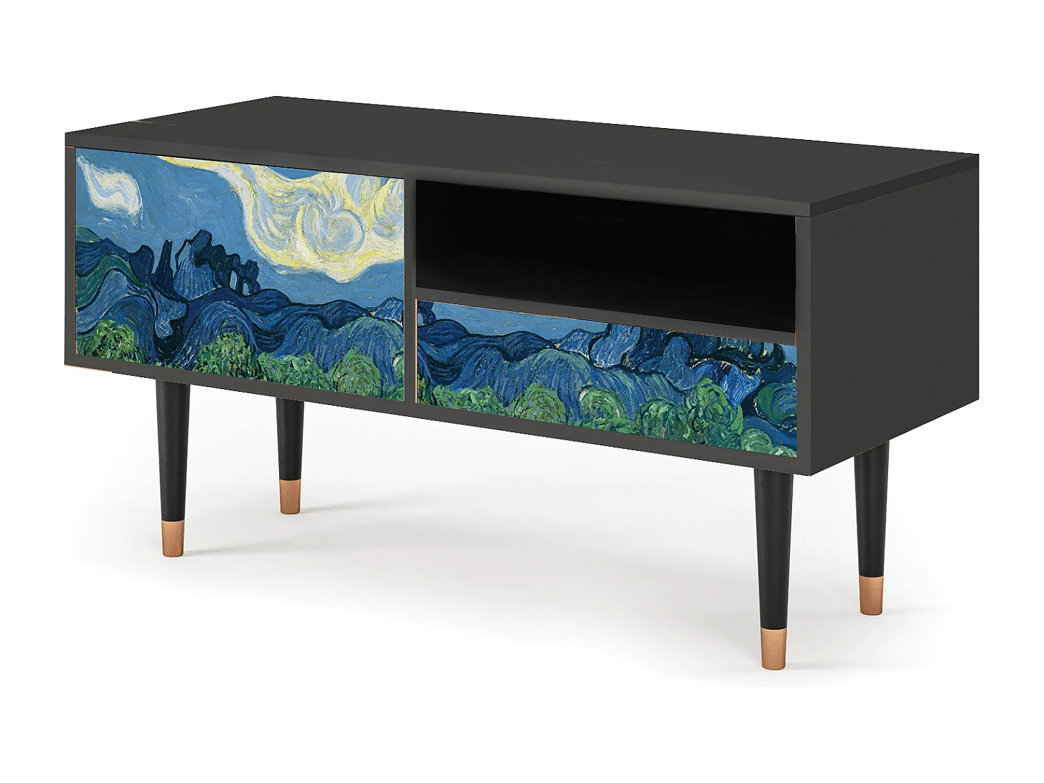 Mobile TV - 115х59х48 cm - T3 - The Oil Trees, Antracite