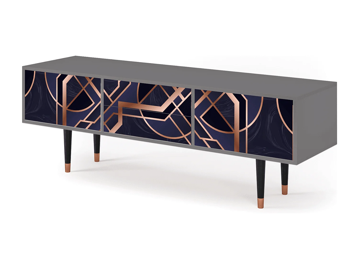 Meuble TV - 170х59х48 cm - T4 - Purple Temple, Gris