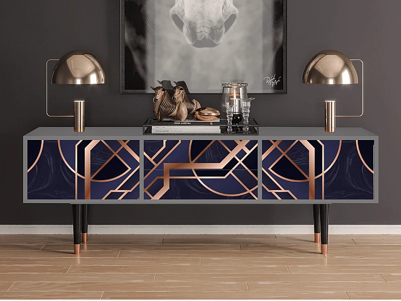 TV-Möbel - 170х59х48 cm - T4 - Purple Temple, Grau