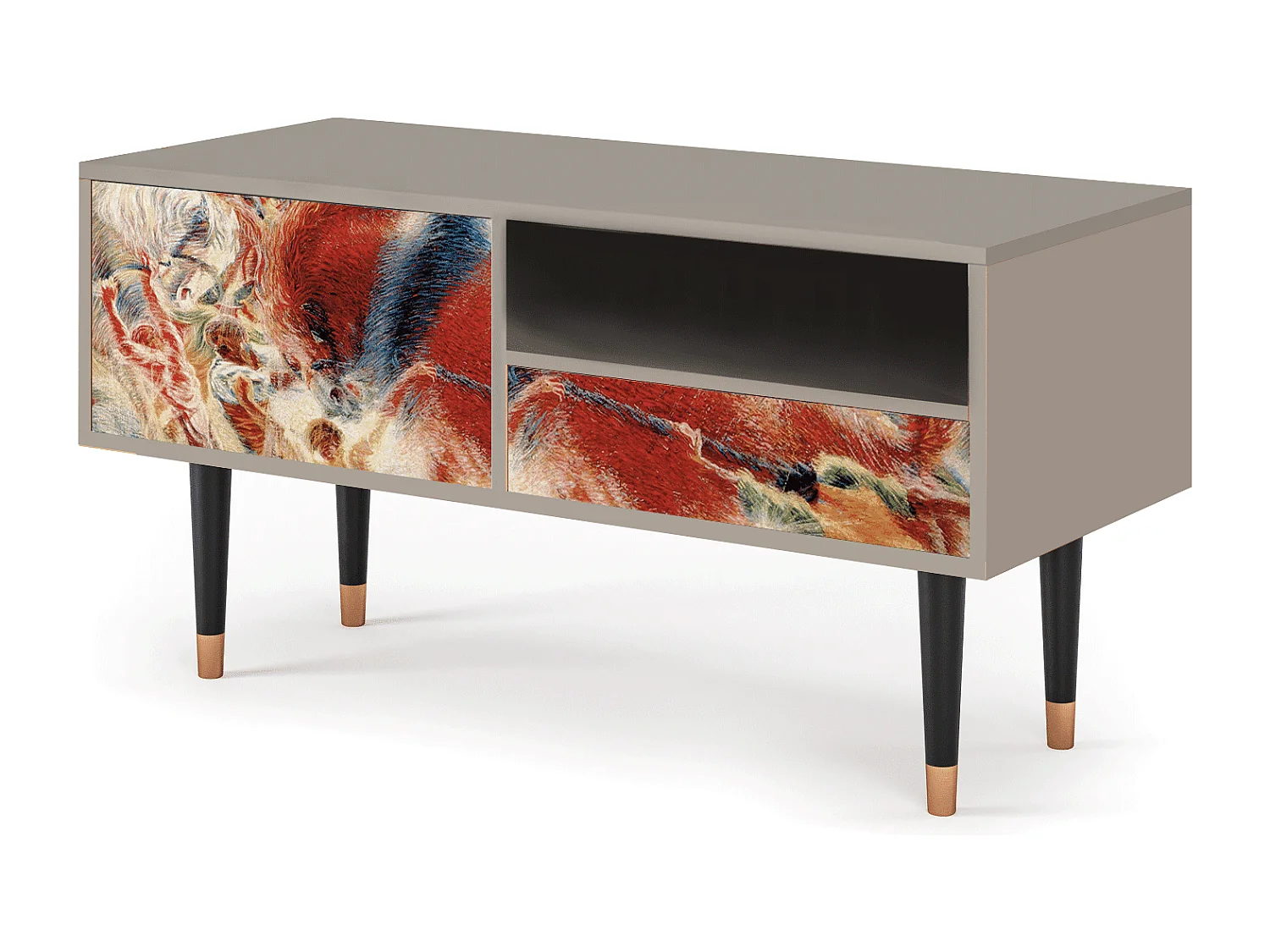 Mueble de TV - 115х59х48 cm - T3 - The City Rises, Areia