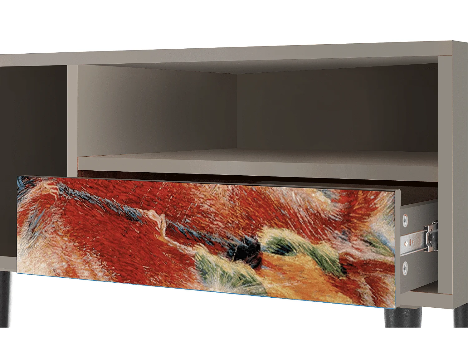 Mueble de TV - 115х59х48 cm - T3 - The City Rises, Areia