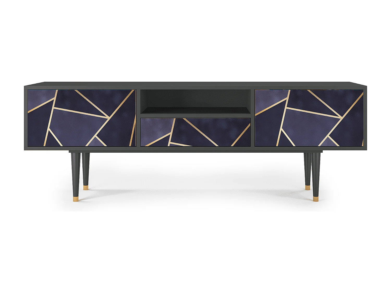 Meuble TV - 170х59х41 cm - T6 - The Amethyst, Anthracite