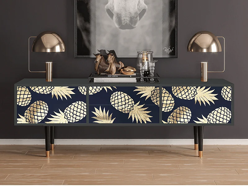 Meuble TV - 170х59х48 cm - T4 - Sunny Pineaple, Anthracite