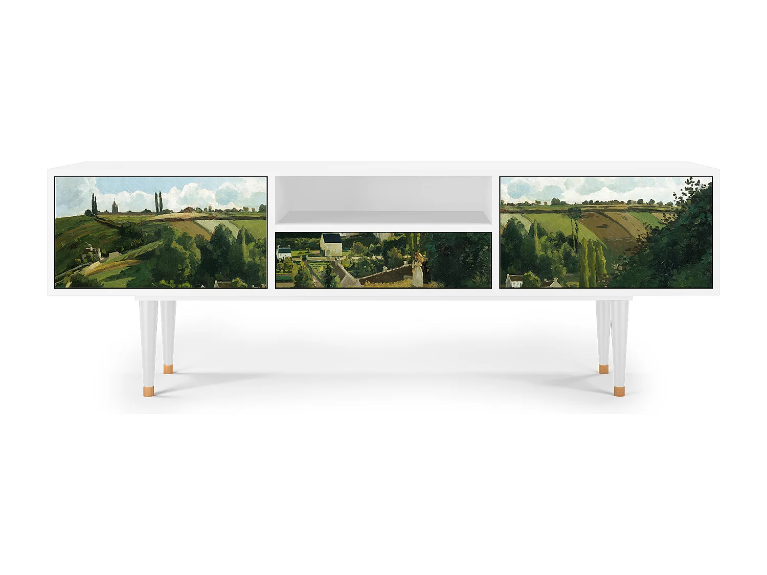Meuble TV - 170х59х41 cm - T6 - Jalais Hill by Pissarro, Blanc