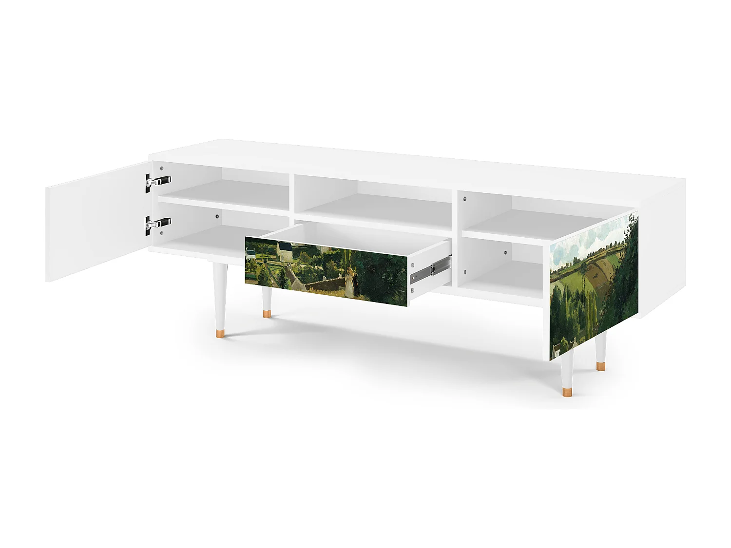 Meuble TV - 170х59х41 cm - T6 - Jalais Hill by Pissarro, Blanc