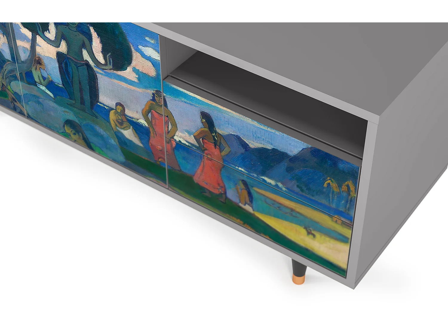 TV-meubel - 125х56х41 cm - T7 - Day of the God, Grijs