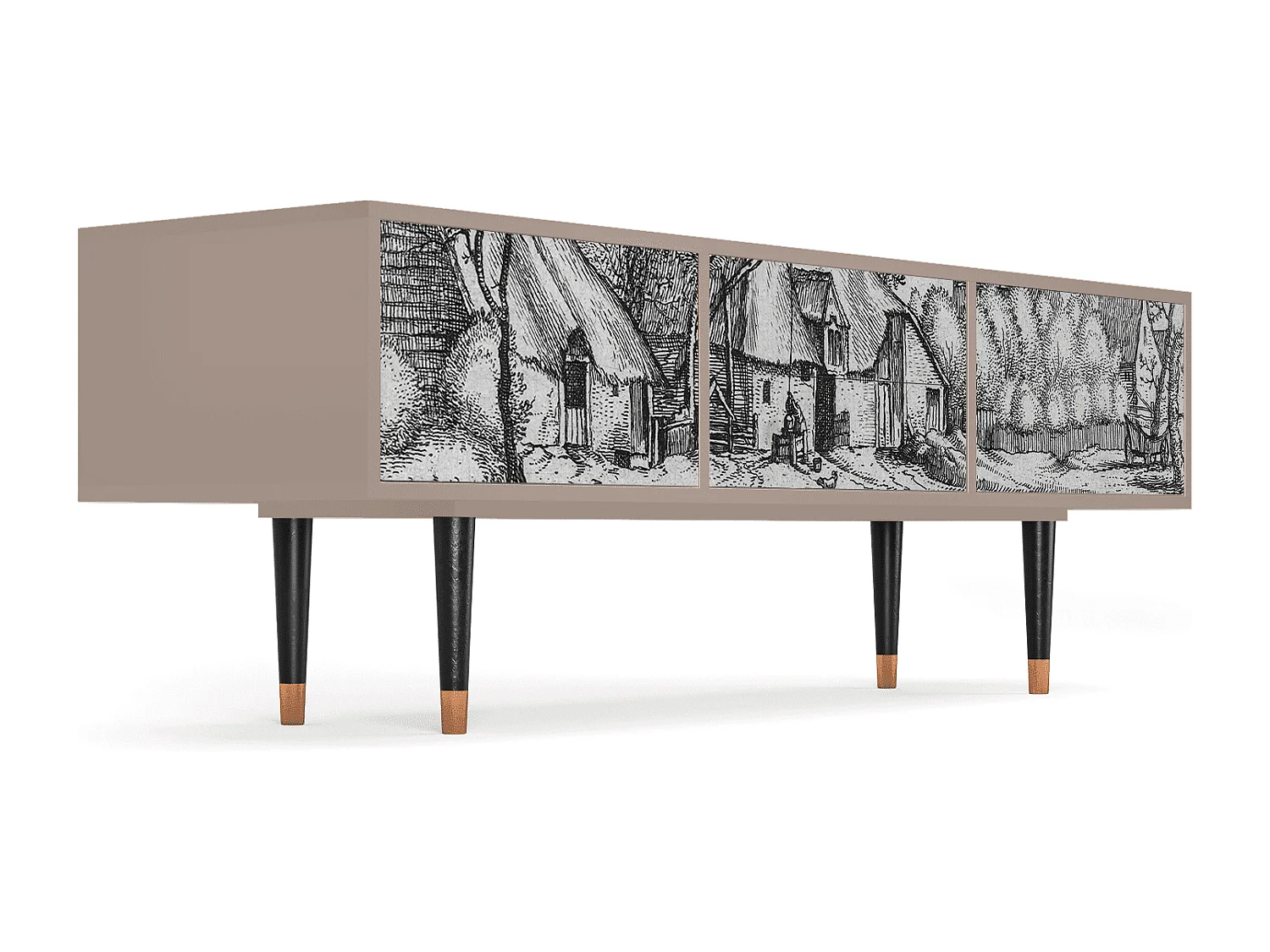 Meuble TV - 170х59х48 cm - T4 - Farms in a Village, Latte