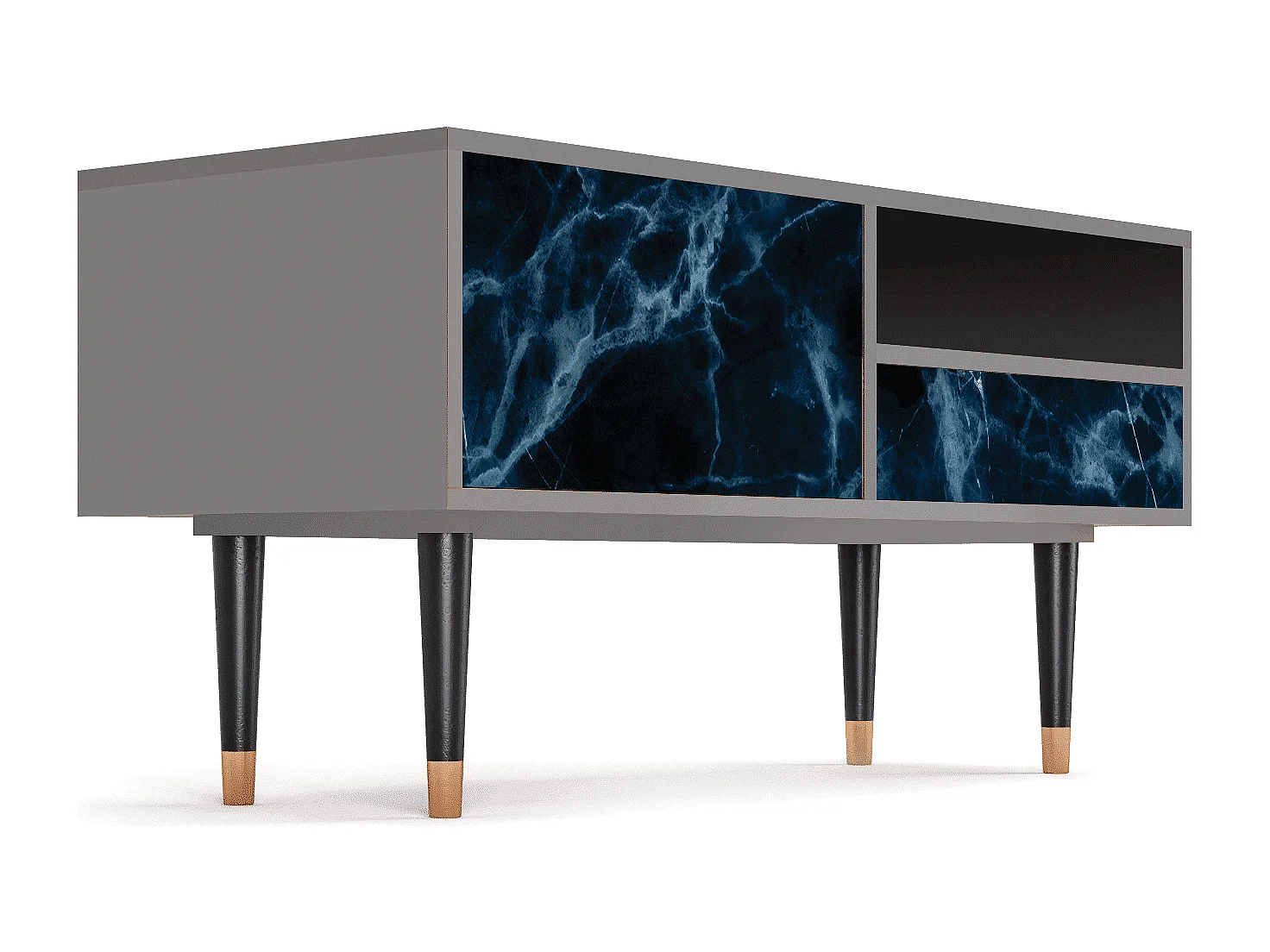 Mobile TV - 115х59х48 cm - T3 - Deep Ocean, Grigio