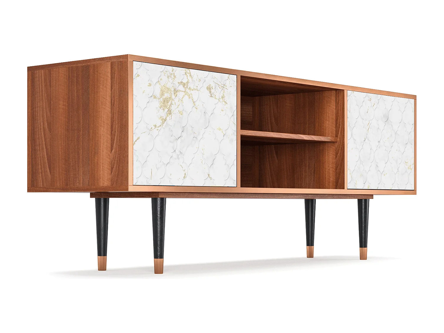 TV-meubel - 170х69х48 cm - T2 - Sweet Cotton, Walnoot