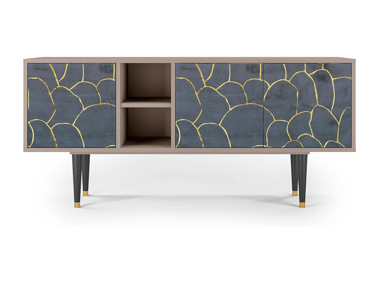 TV-Möbel - 150х69х41 cm - T5 - Blue Lagoon, Latte