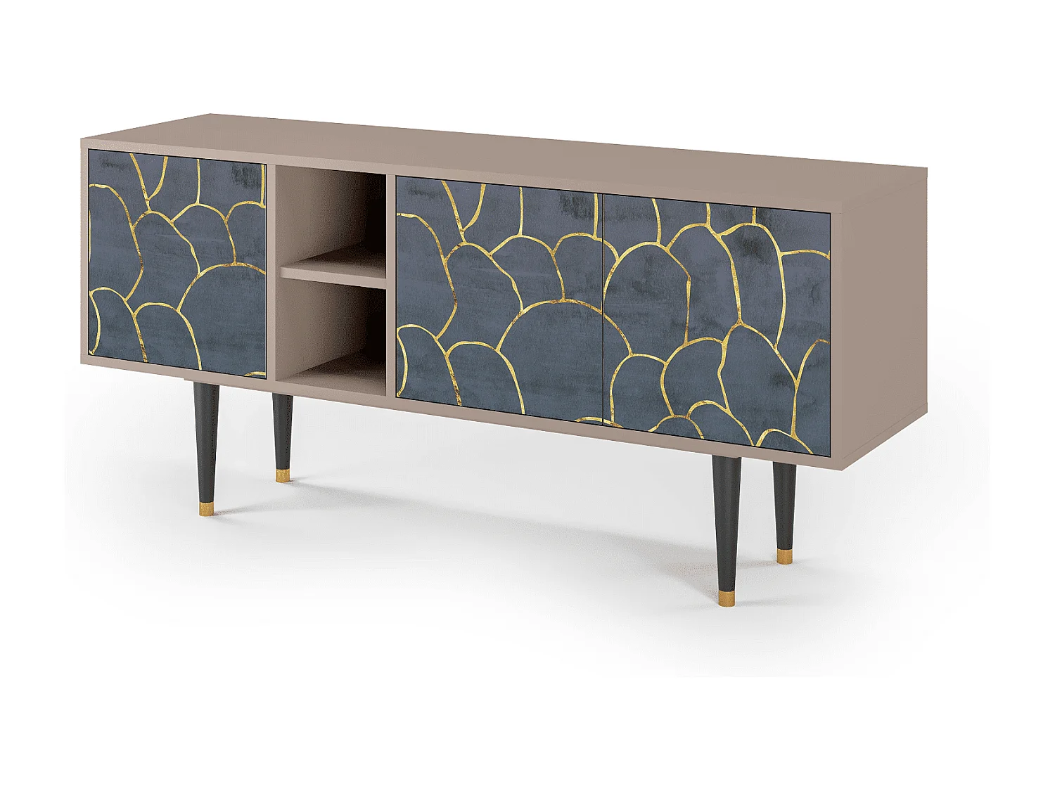 TV-Möbel - 150х69х41 cm - T5 - Blue Lagoon, Latte