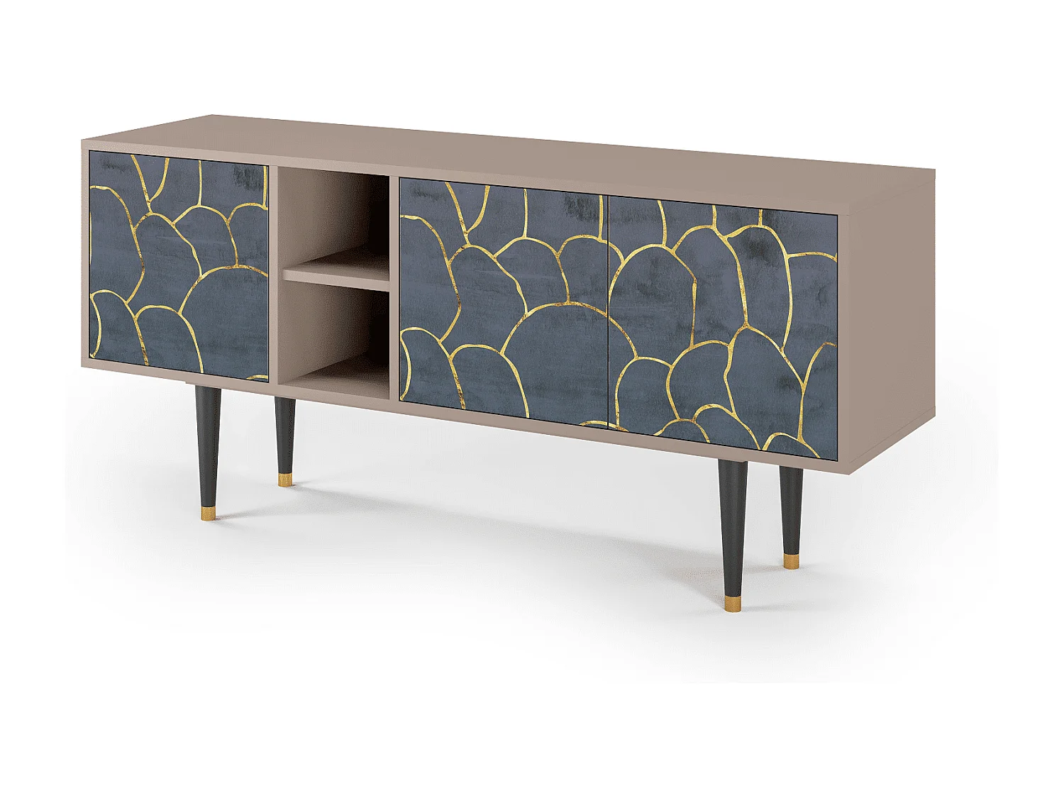 TV-Möbel - 150х69х41 cm - T5 - Blue Lagoon, Latte