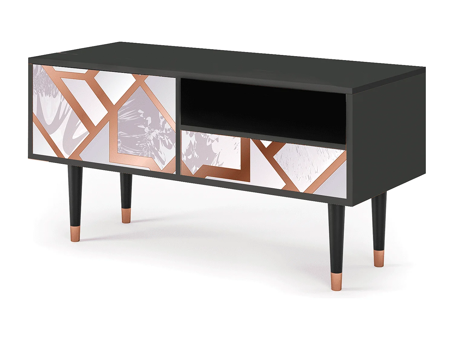 Meuble TV - 115х59х48 cm - T3 - Pastel Fairytale, Anthracite