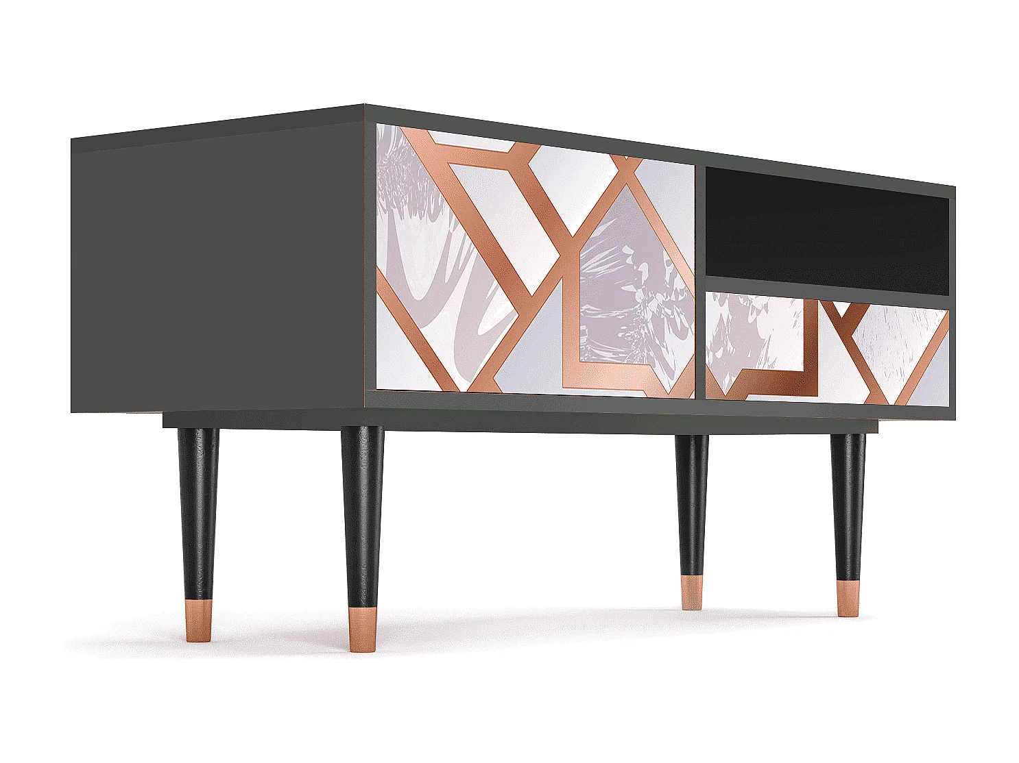 Meuble TV - 115х59х48 cm - T3 - Pastel Fairytale, Anthracite