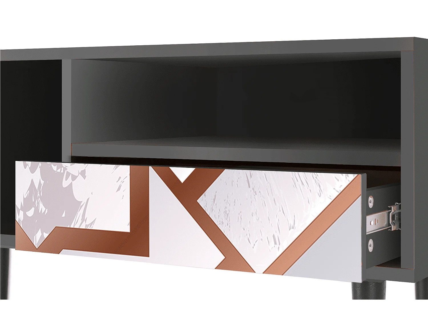 Meuble TV - 115х59х48 cm - T3 - Pastel Fairytale, Anthracite