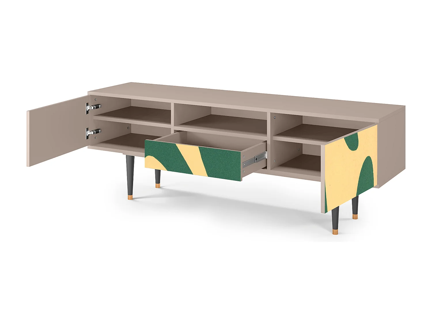 Mueble de TV - 170х59х41 cm - T6 - Constellations by Arp, Latte