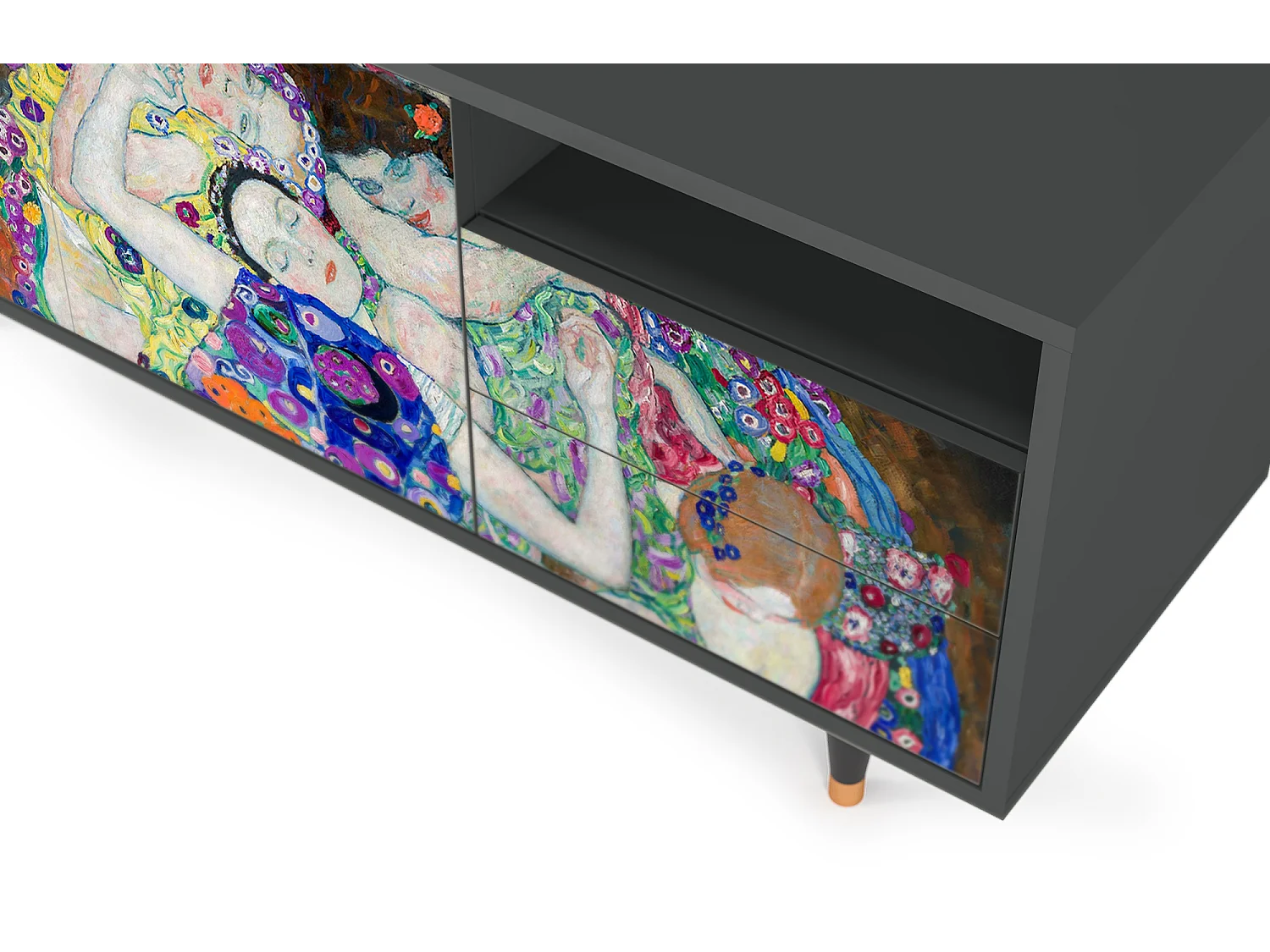 Meuble TV - 125х56х41 cm - T7 - The Maiden by Klimt, Anthracite