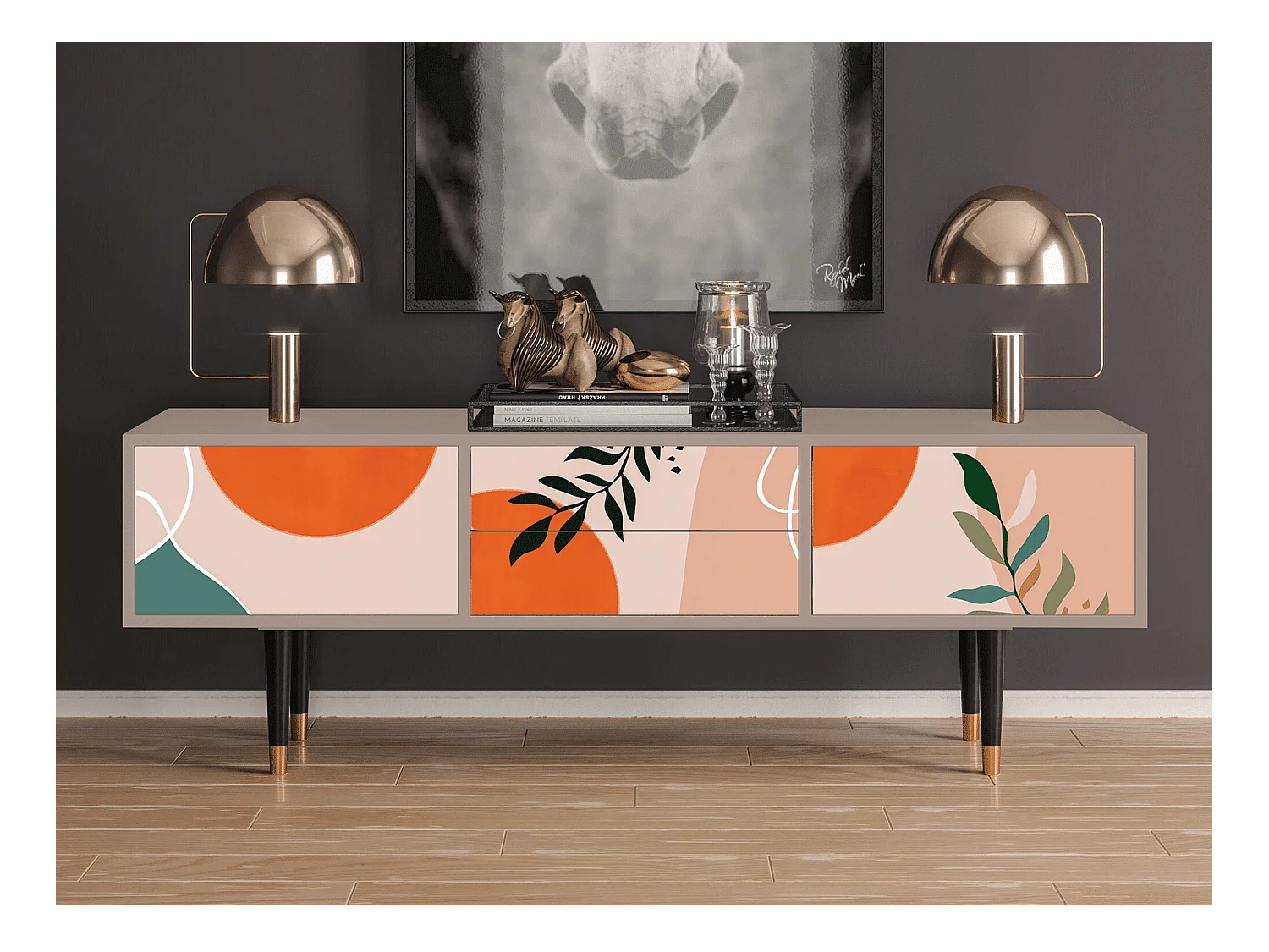 TV-meubel - 170х59х48 cm - T4 - Artwork, Latte