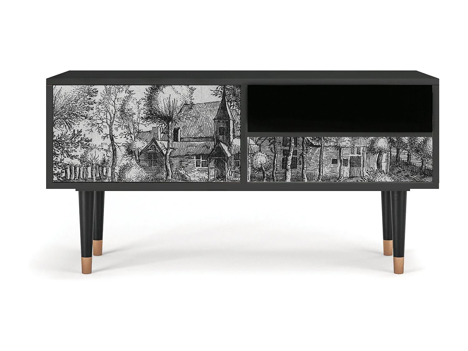 Meuble TV - 115х59х48 cm - T3 - A Pond, Anthracite