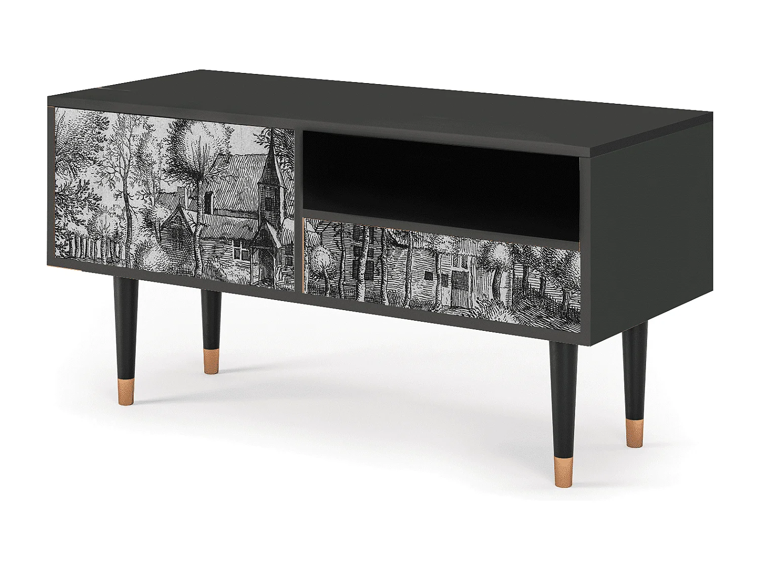 Mobile TV - 115х59х48 cm - T3 - A Pond, Antracite