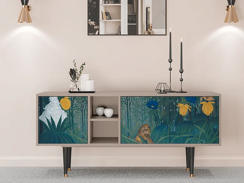 Meuble TV - 150х69х41 cm - T5 - The Repast of the Lion, Latte