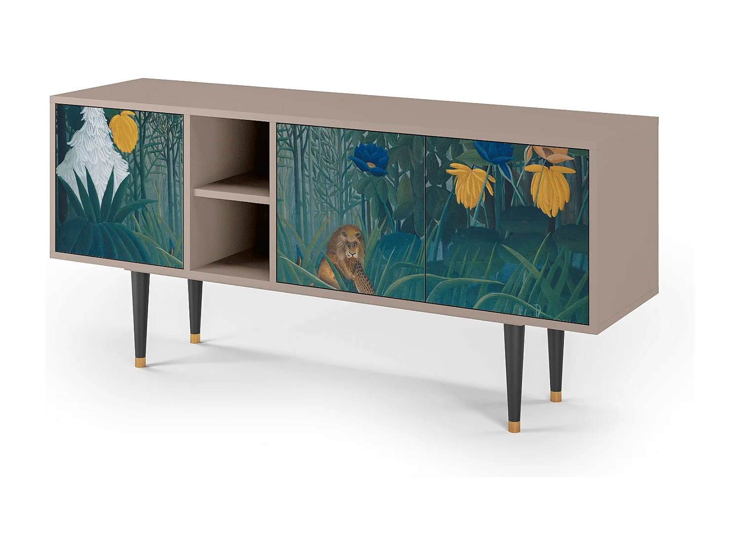 Meuble TV - 150х69х41 cm - T5 - The Repast of the Lion, Latte