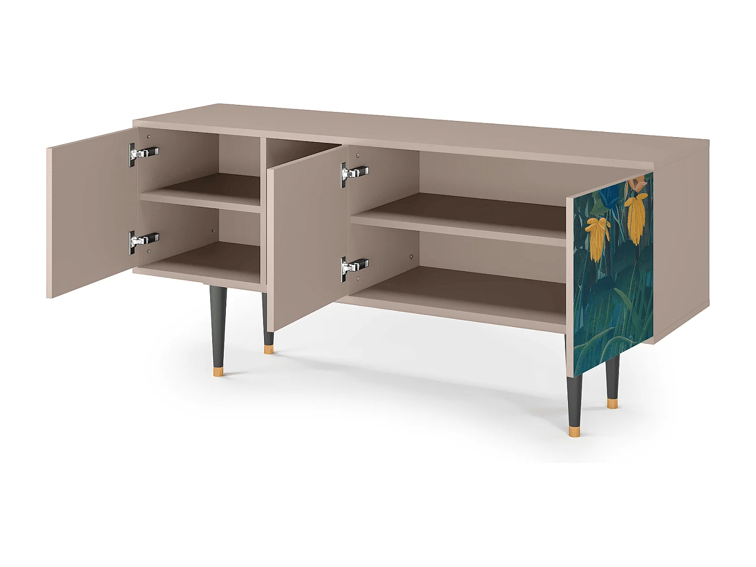 Meuble TV - 150х69х41 cm - T5 - The Repast of the Lion, Latte