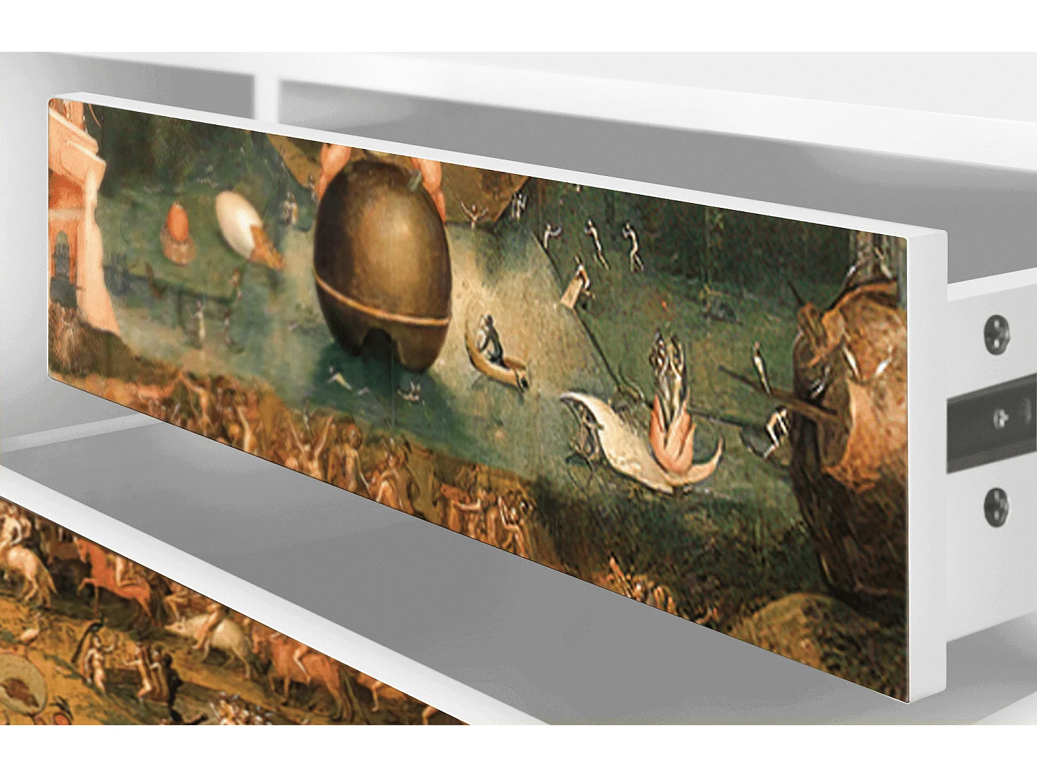 Meuble TV - 170х59х48 cm - T4 - Garden of Delights , Blanc