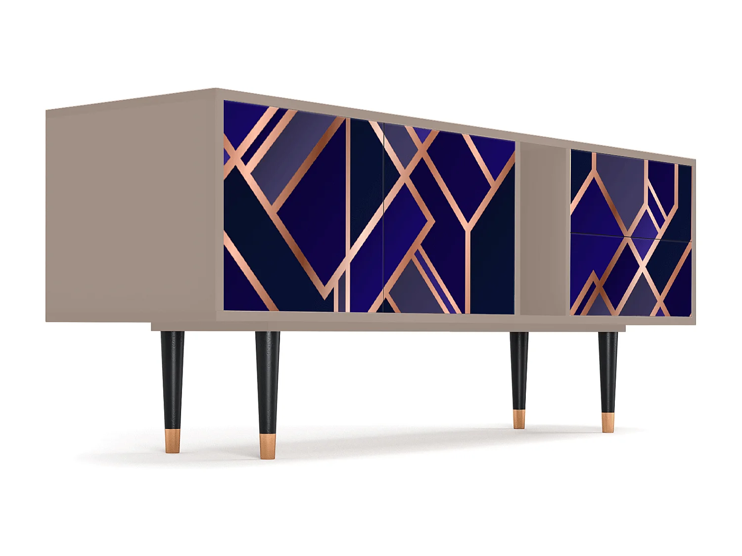 Mueble de TV - 170х69х48 cm - T1 - Aquamarine Getsby, Latte