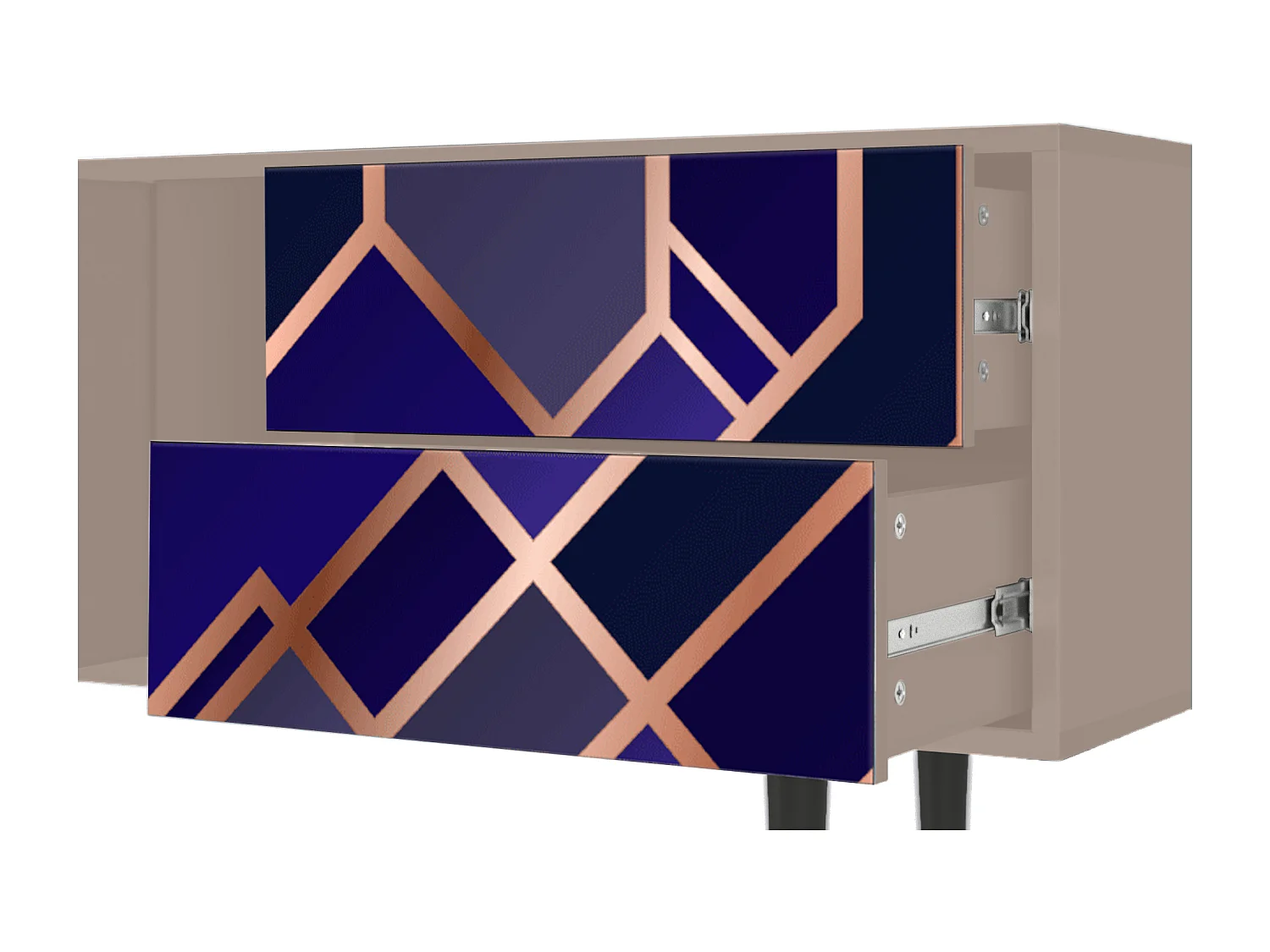 Mueble de TV - 170х69х48 cm - T1 - Aquamarine Getsby, Latte