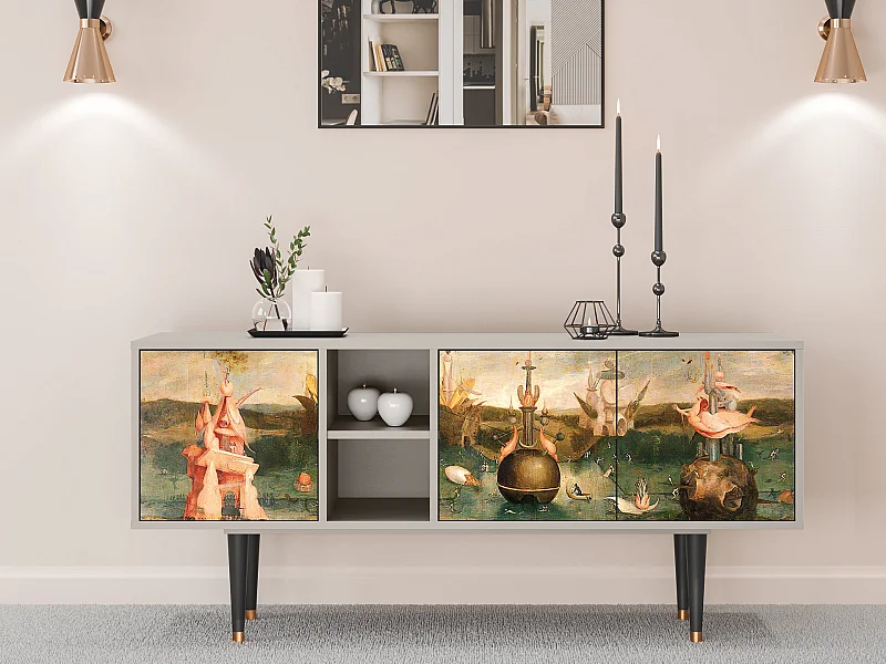 TV-Möbel - 150х69х41 cm - T5 - Garden of Delights , Sand