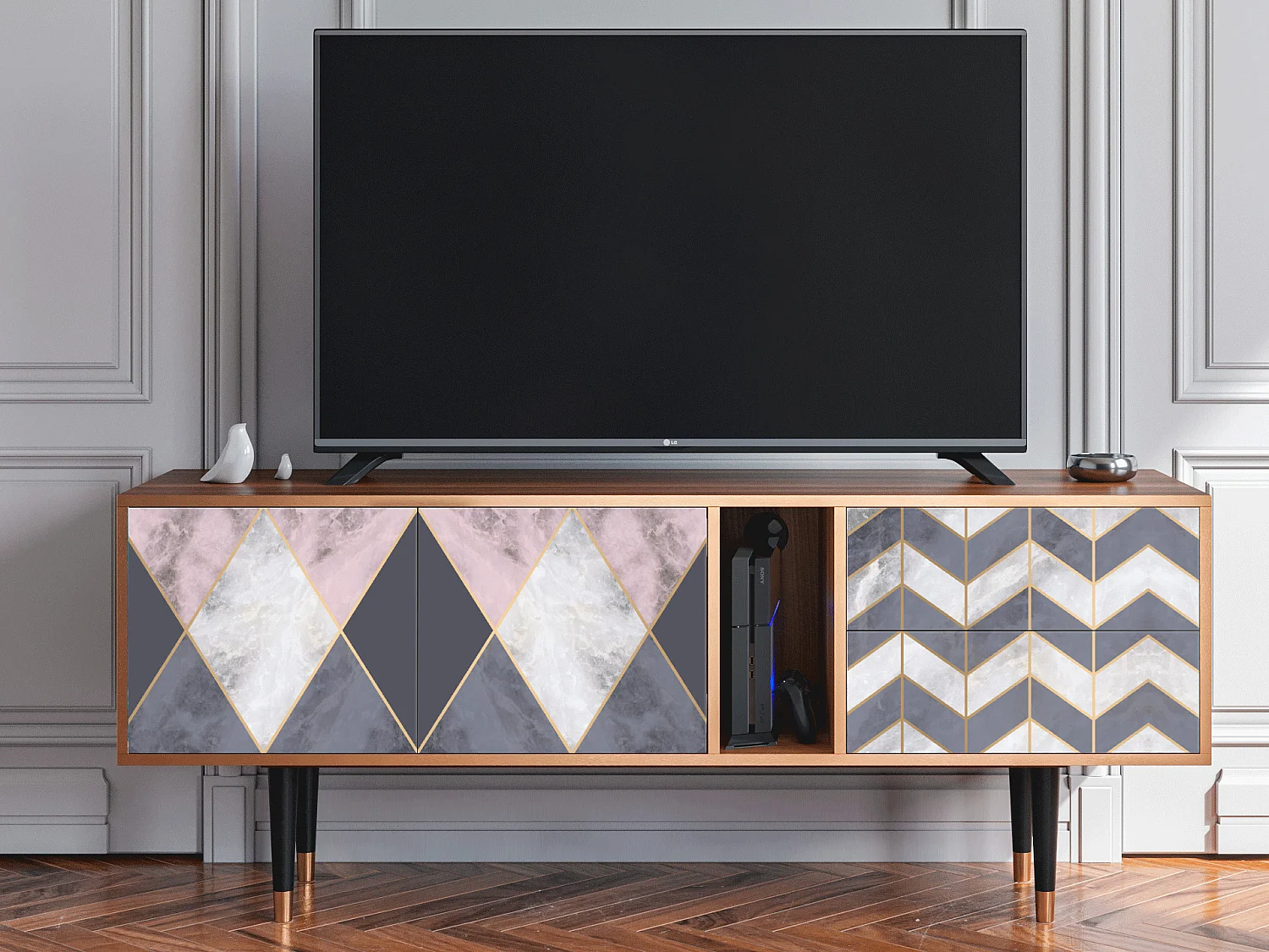 Meuble TV - 170х69х48 cm - T1 - Ideal Harmony, Noyer