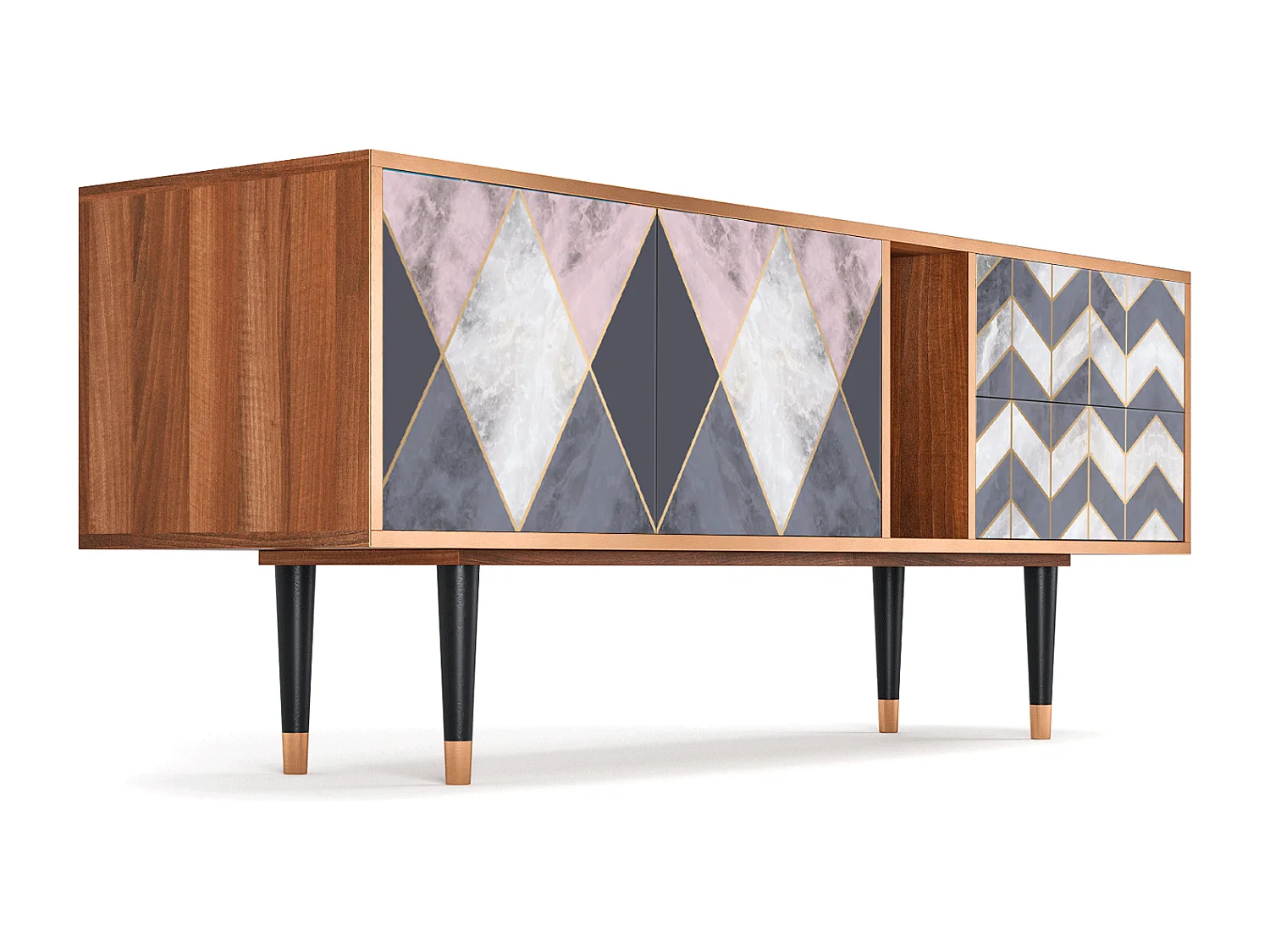 Meuble TV - 170х69х48 cm - T1 - Ideal Harmony, Noyer