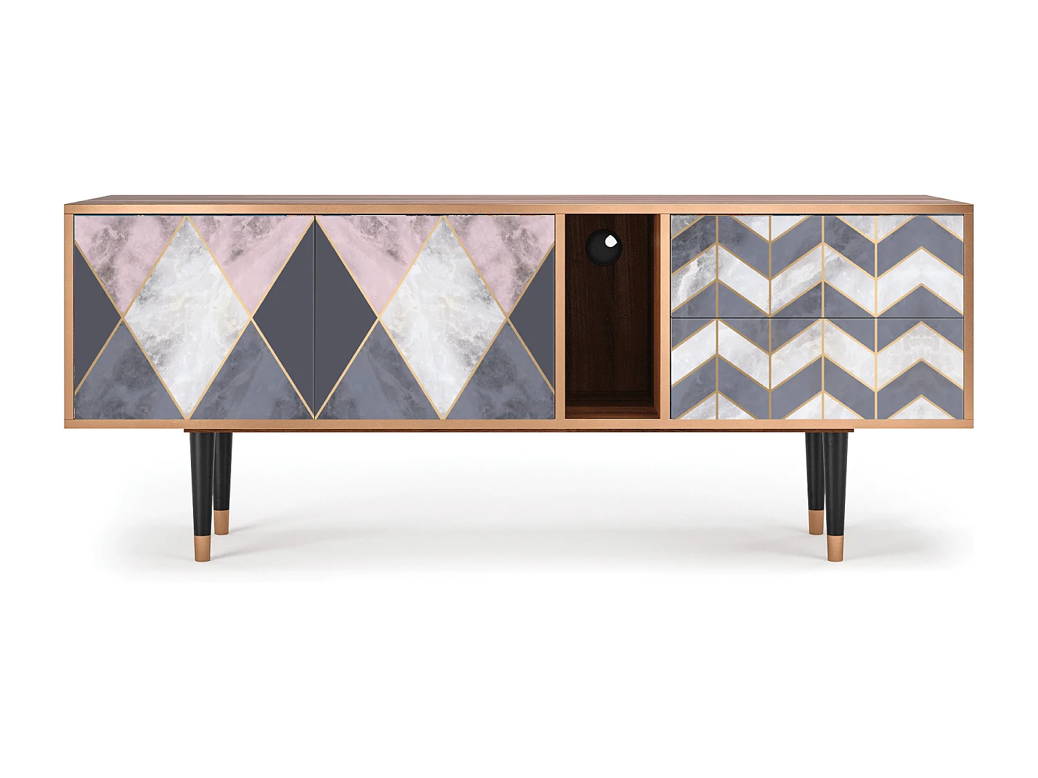 Meuble TV - 170х69х48 cm - T1 - Ideal Harmony, Noyer