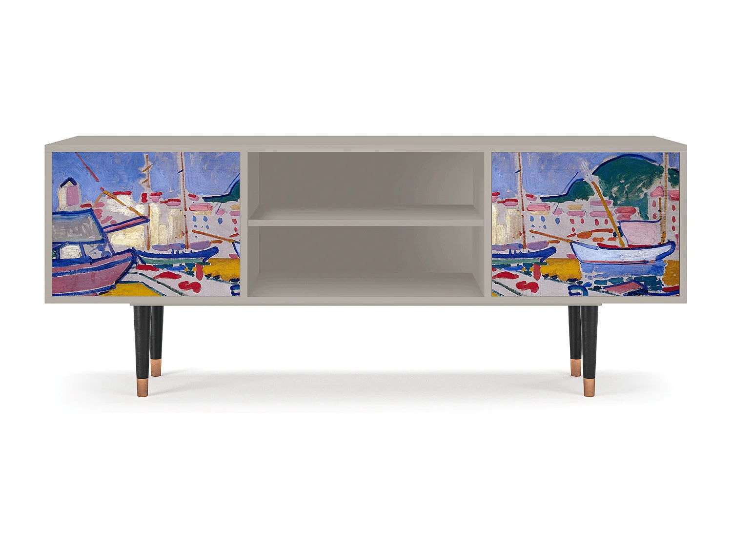 Mueble de TV - 170х69х48 cm - T2 - The Port of Collioure , Arena