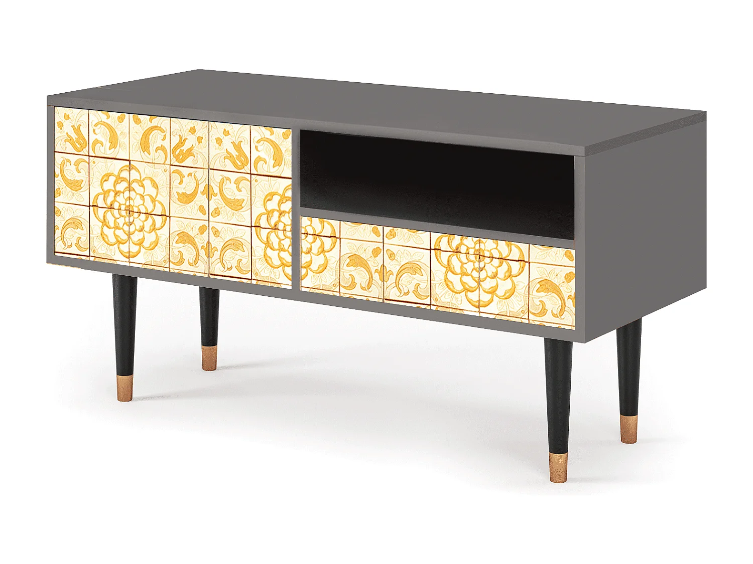 TV-Möbel - 115х59х48 cm - T3 - Sunshiny Tile, Grau