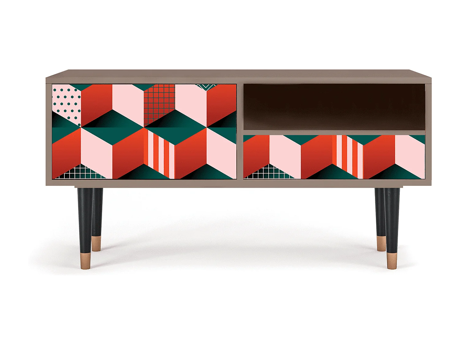 Szafka RTV - 115х59х48 cm - T3 - Pepsi-Cola, Latte