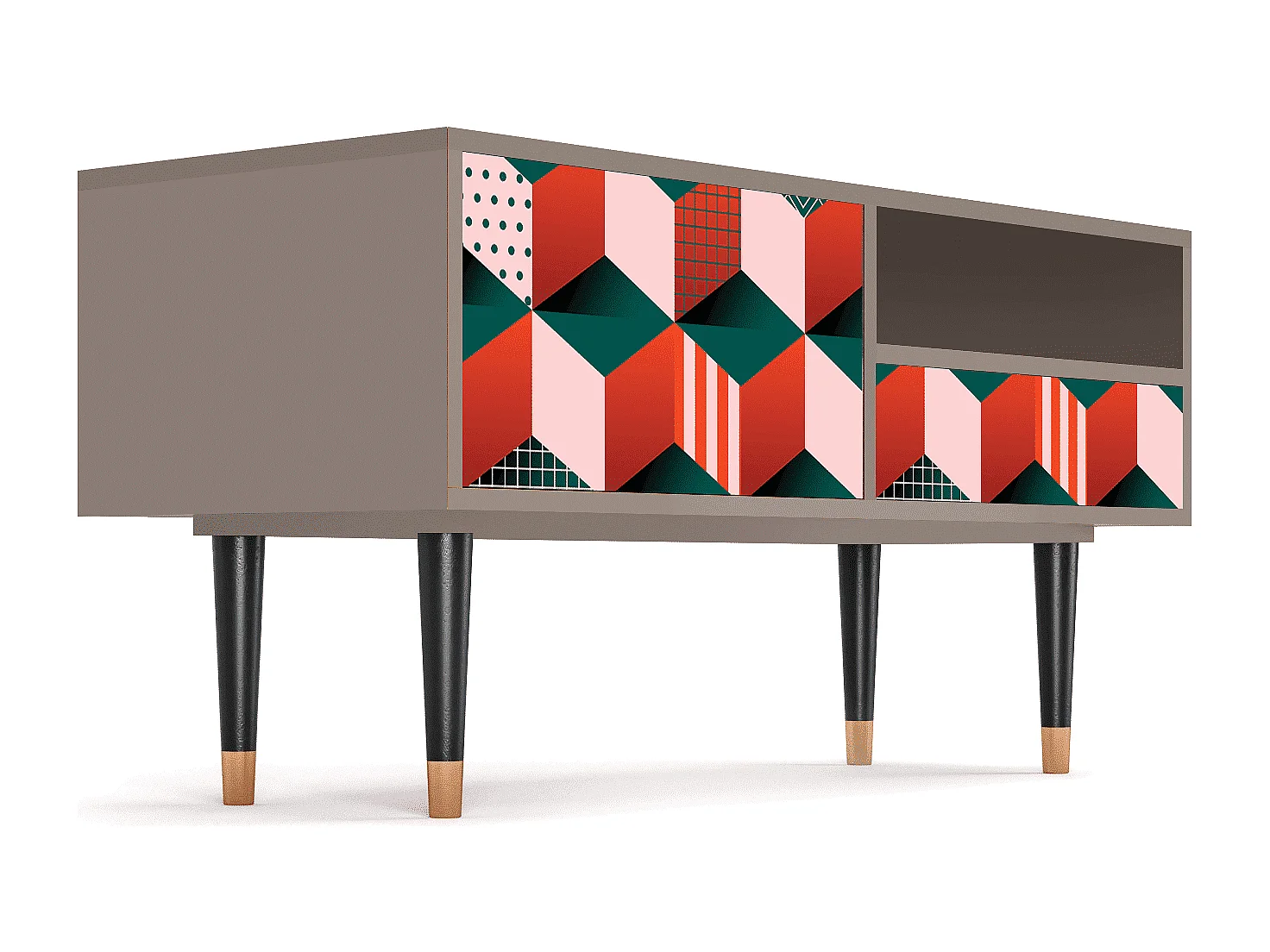 Szafka RTV - 115х59х48 cm - T3 - Pepsi-Cola, Latte