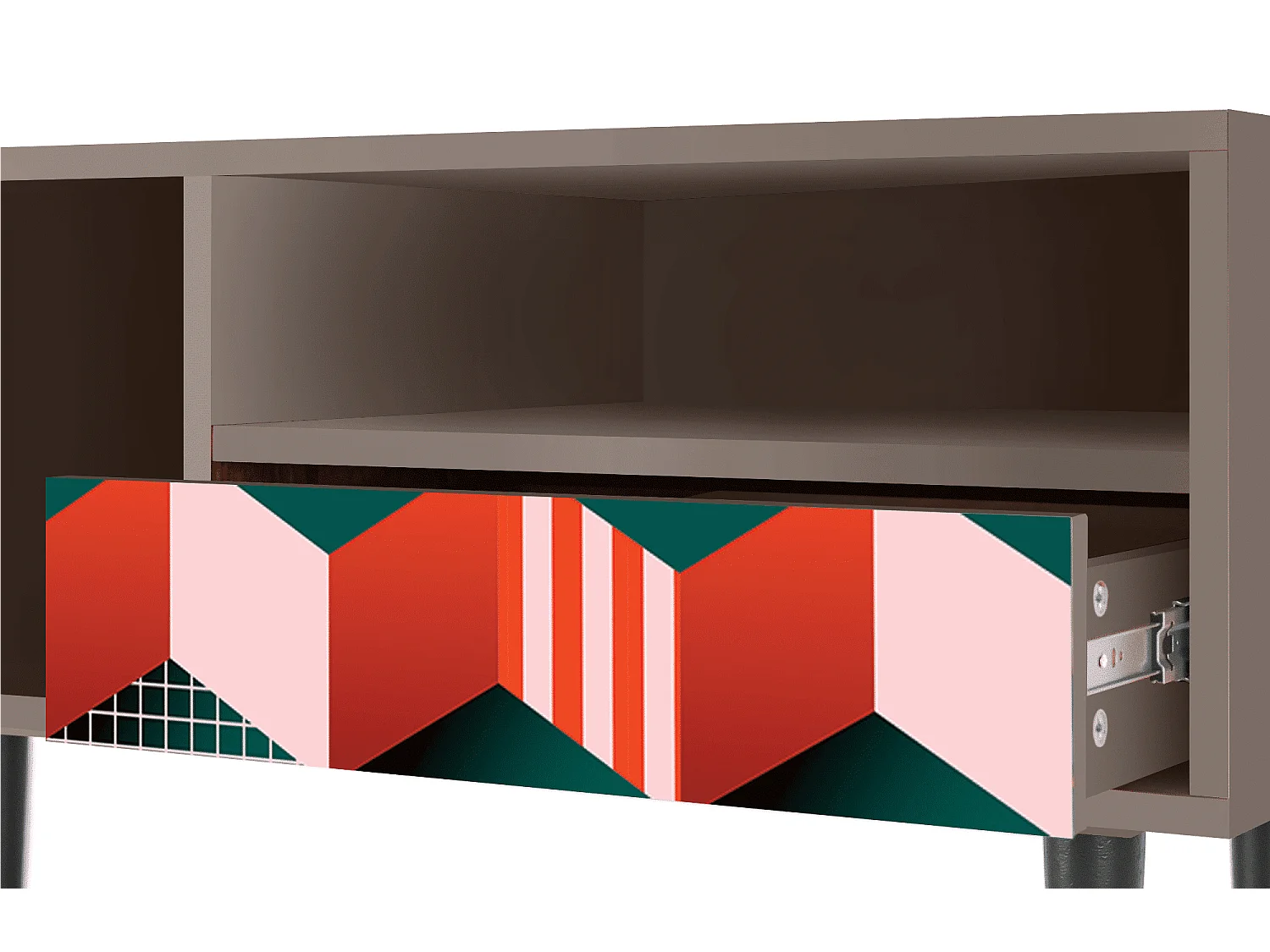 Szafka RTV - 115х59х48 cm - T3 - Pepsi-Cola, Latte